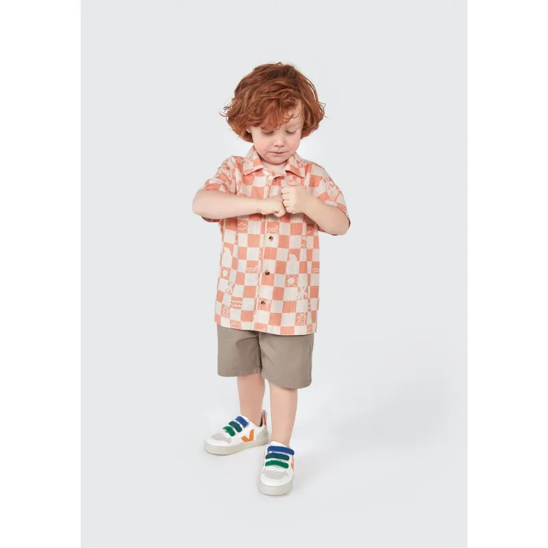 Camisa Infantil Menino Toddler Estampada - Laranja 003