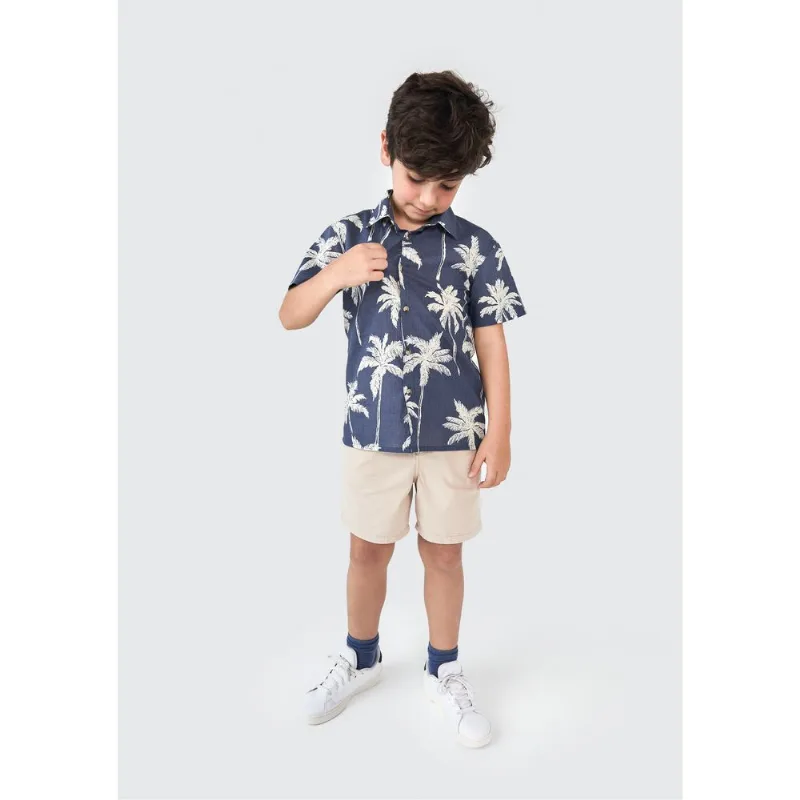 Camisa Infantil Menino Comfort Estampada - Azul 010