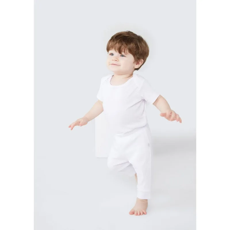 Calça Bebê Unissex Em Ribana - Branco 24M