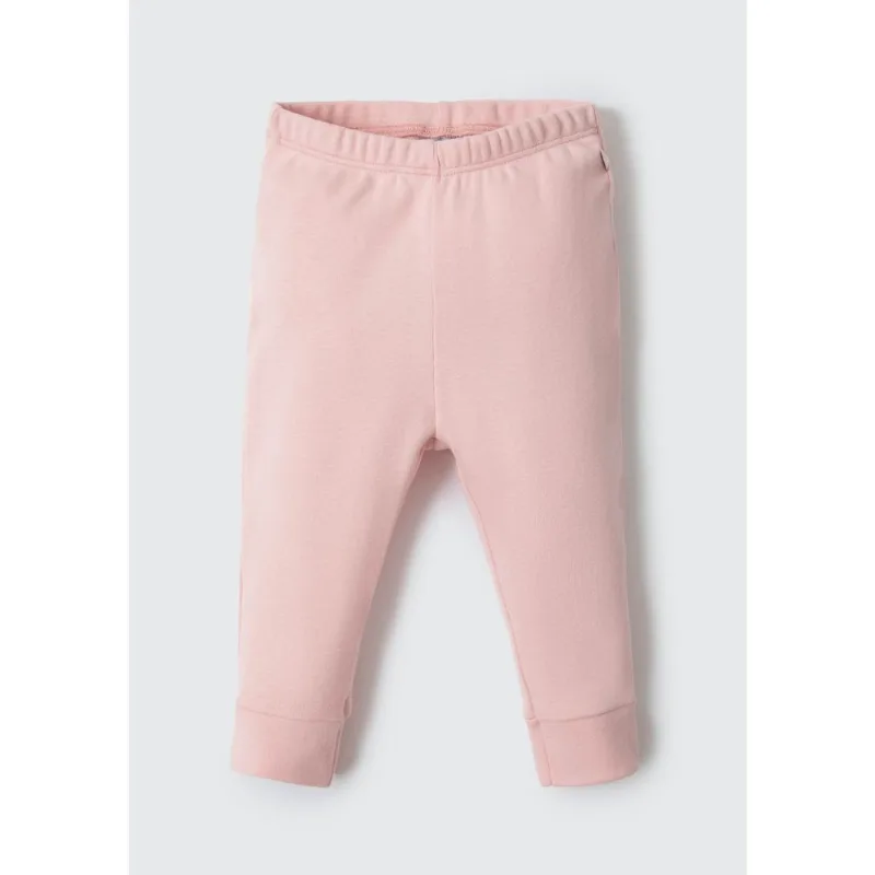 Calça Bebê Unissex Em Ribana - Rosa 06M