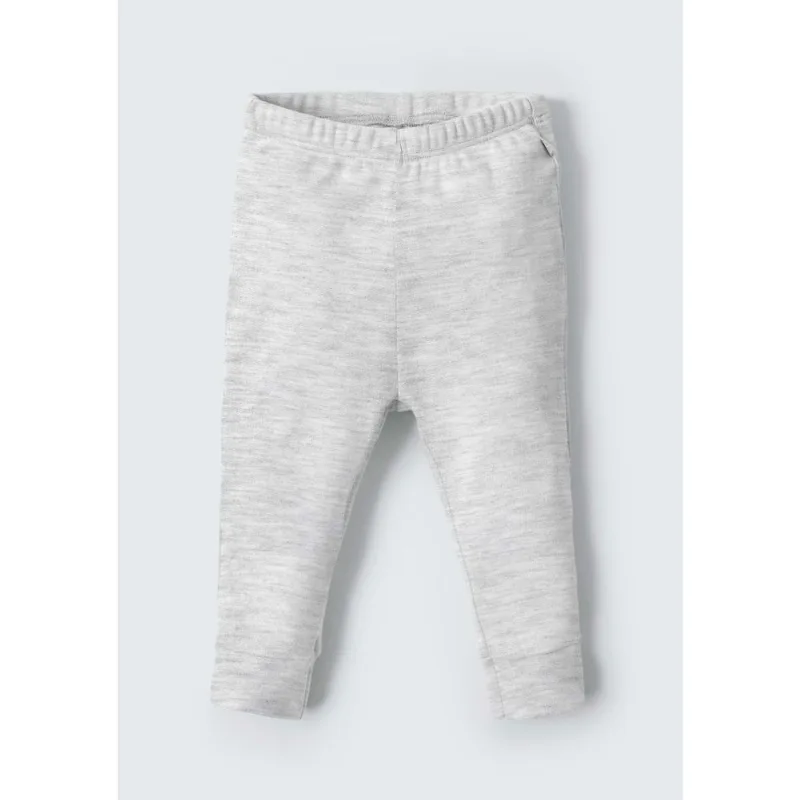 Calça Bebê Unissex Em Ribana - Cinza 18M