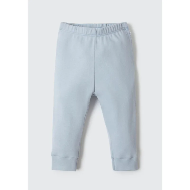 Calça Bebê Unissex Em Ribana - Azul 24M