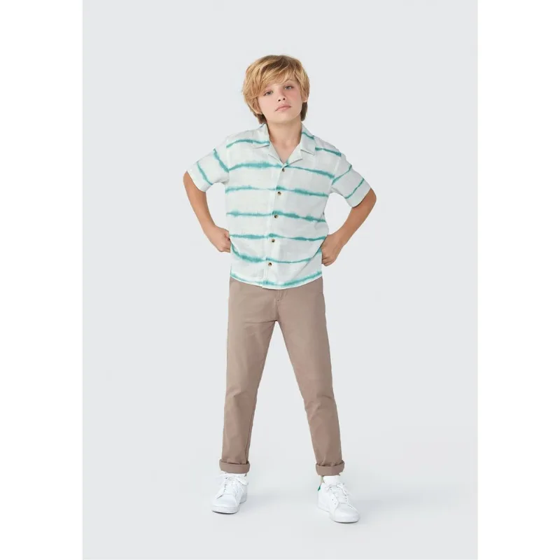 Camisa Infantil Menino Comfort Estampada - Verde 012