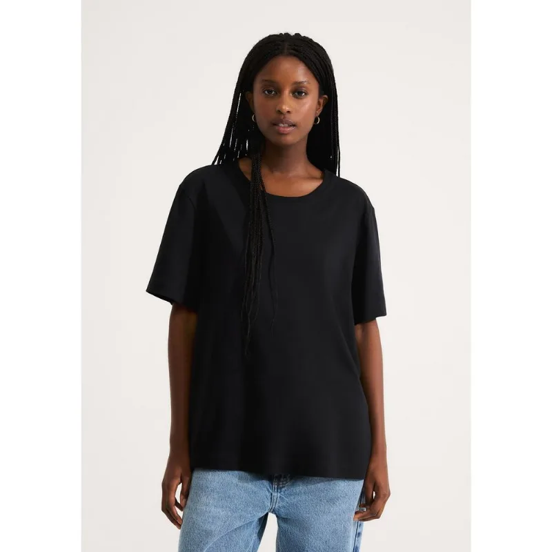 Blusa Feminina Manga Curta - Preto XG