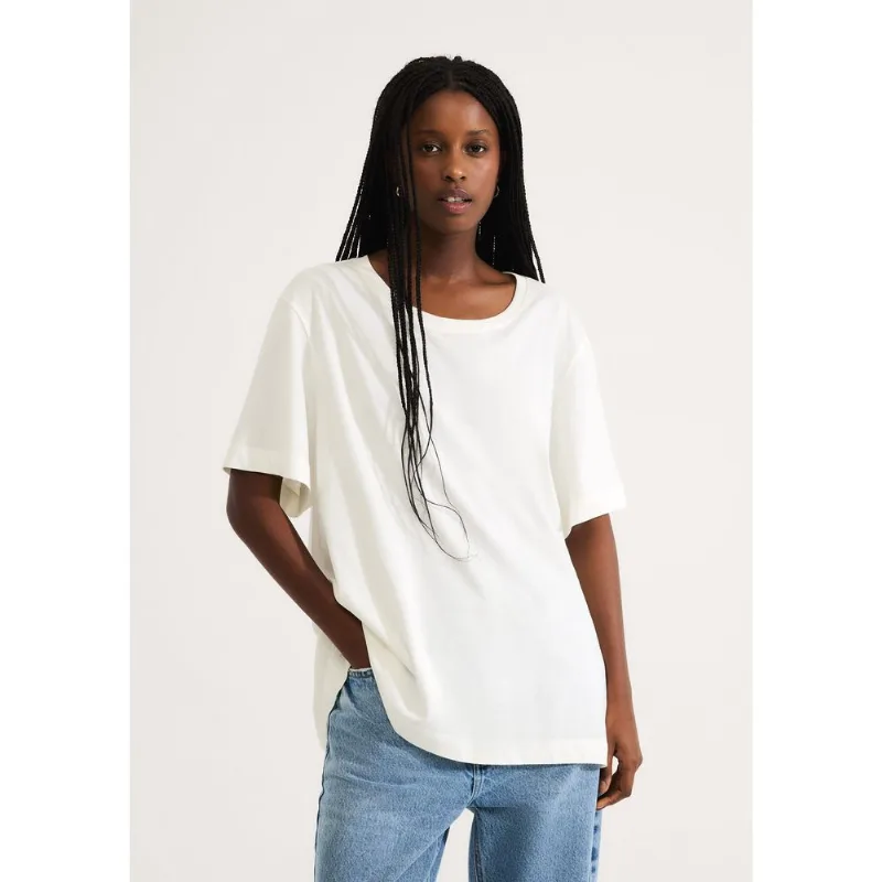 Blusa Feminina Manga Curta - Off white XG