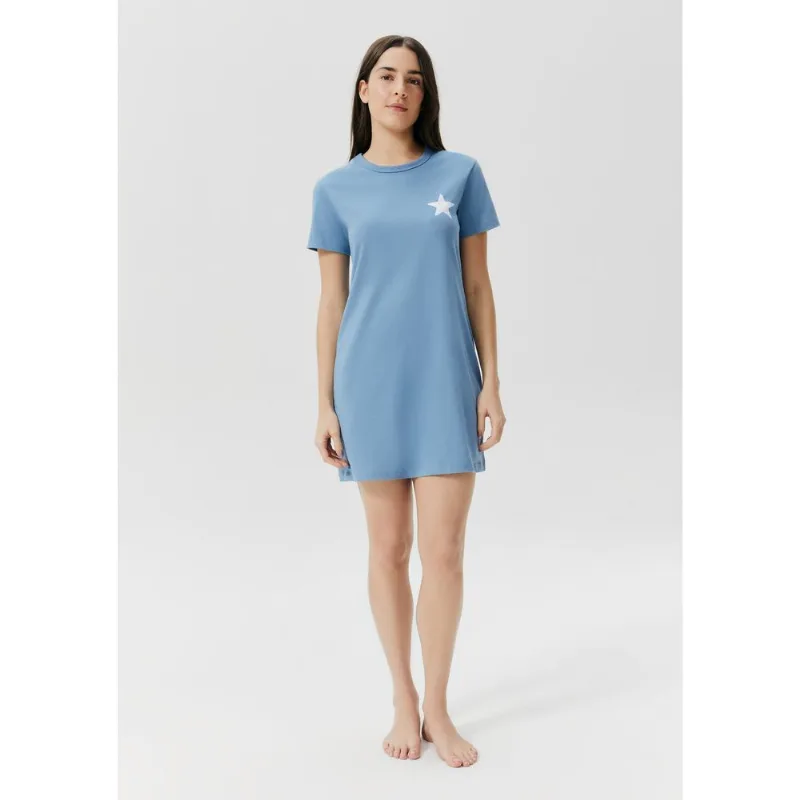 Camisola Estampada Em Malha De Algodão - Azul G