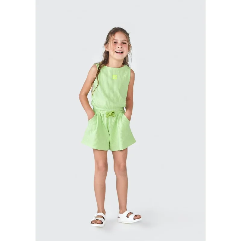 Conjunto Curto Infantil Menina - Verde 006