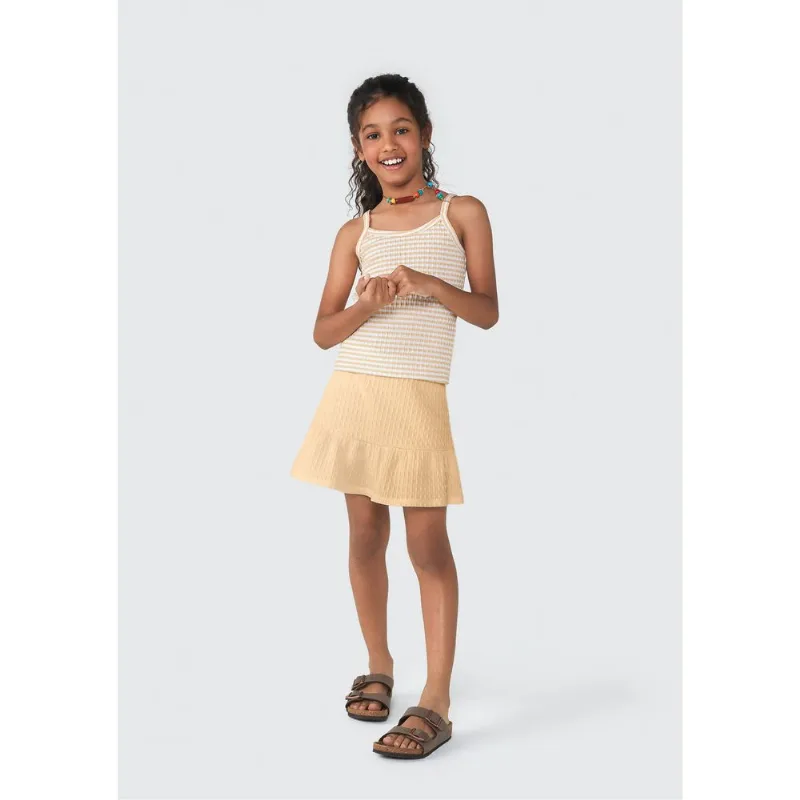 Conjunto Curto Infantil Menina - Off white 014
