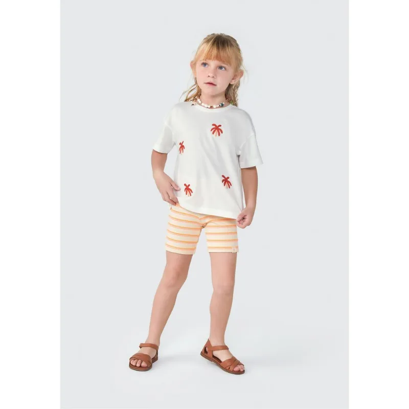 Blusa Infantil Menina Toddler Com Apliques - Branco 003