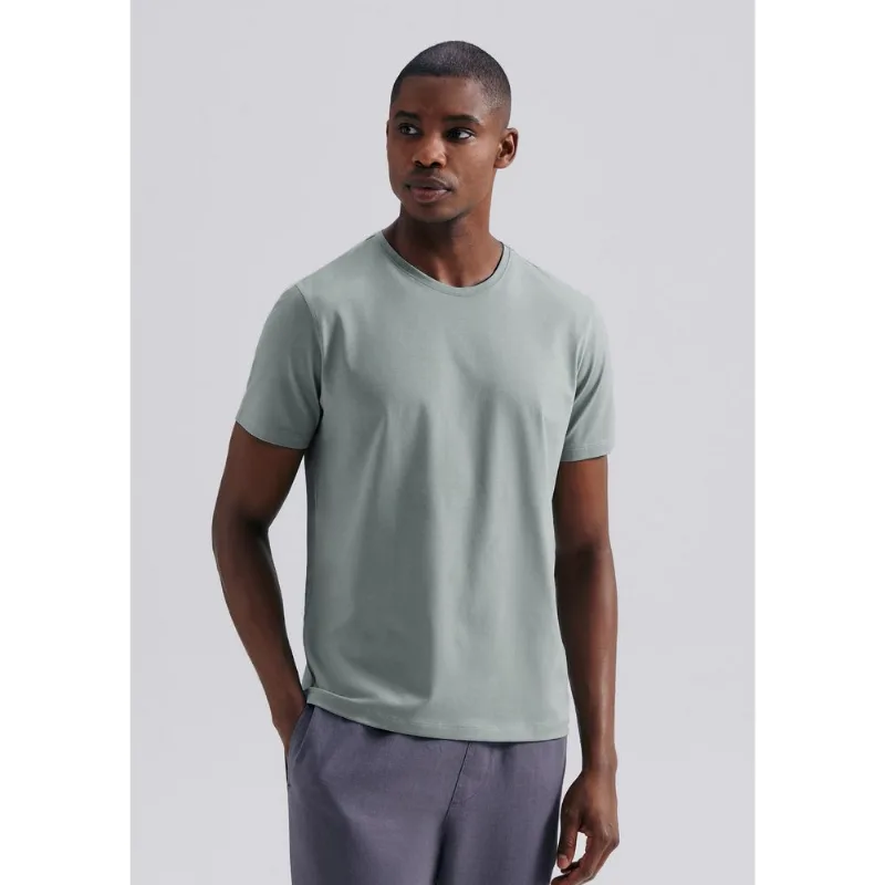 Camiseta Básica Masculina Manga Curta Pima - Verde XXG