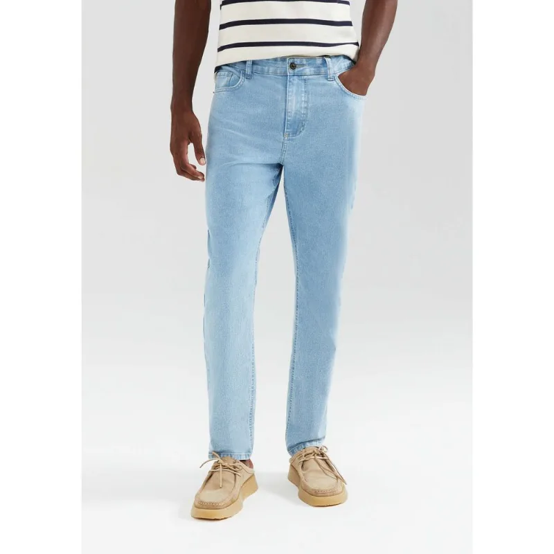 Calça Jeans Básica Masculina Slim Com Elastano - Azul 044