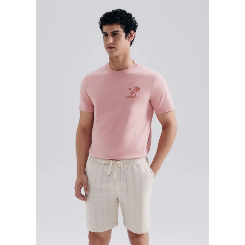 Bermuda Masculina Texturizada - Creme G