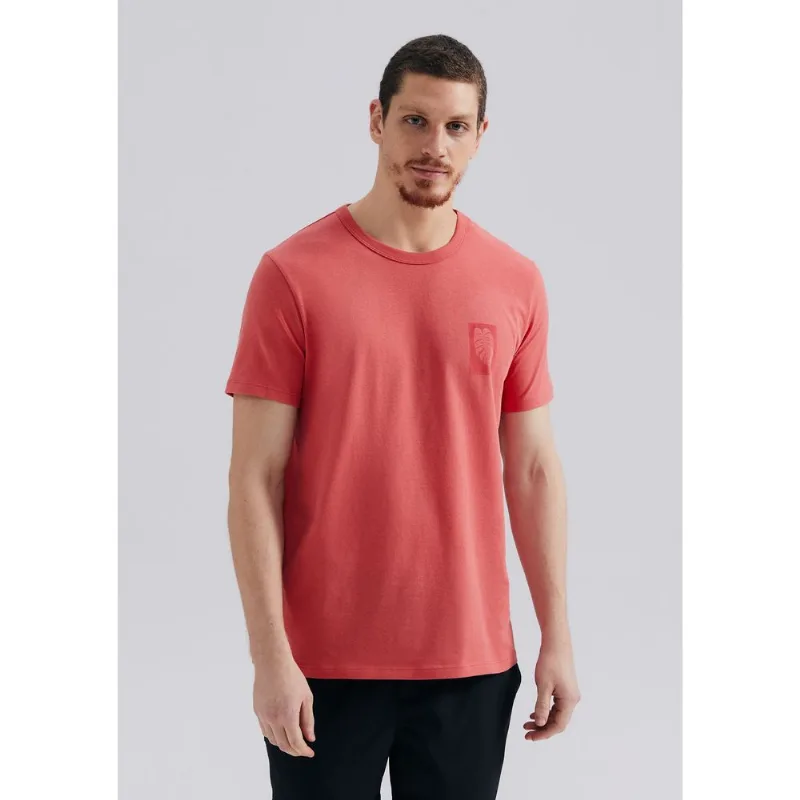 Camiseta Masculina Manga Curta Com Estampa - Vermelho EXG
