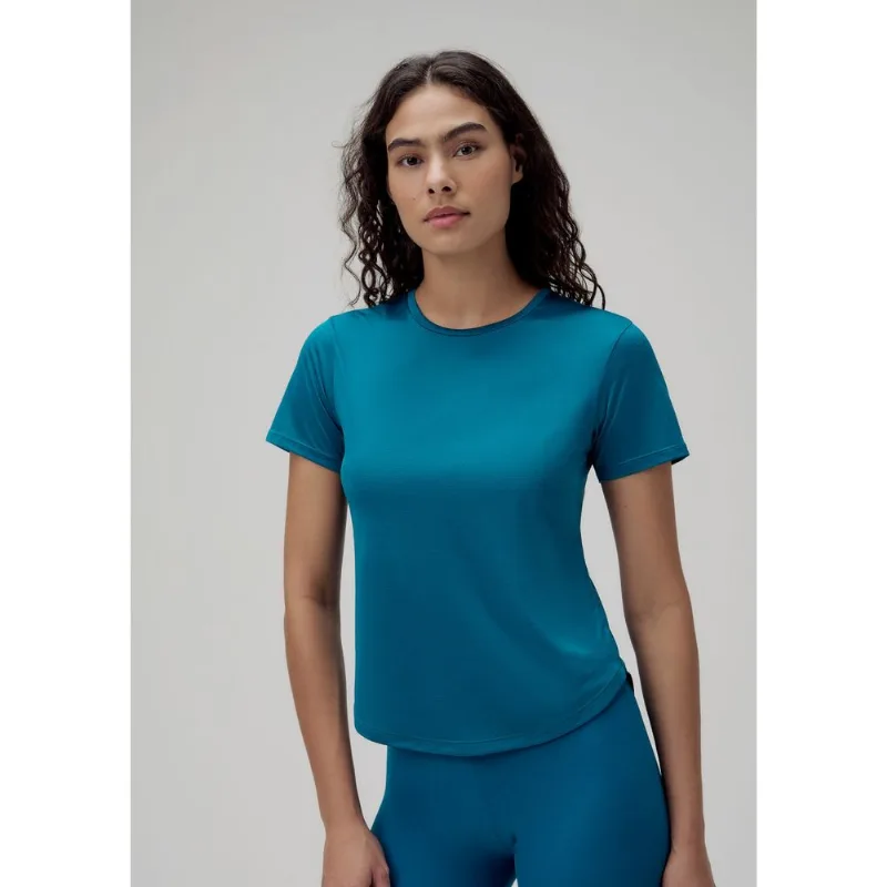 Camiseta Esportiva Feminina Texturizada - Azul M