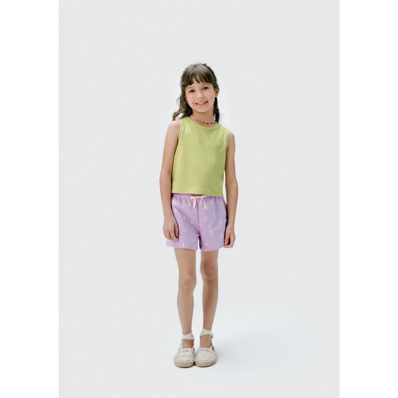 Conjunto Curto Infantil Menina - Verde 014
