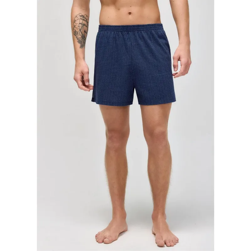 Cueca Samba Canção Estampada - Azul P