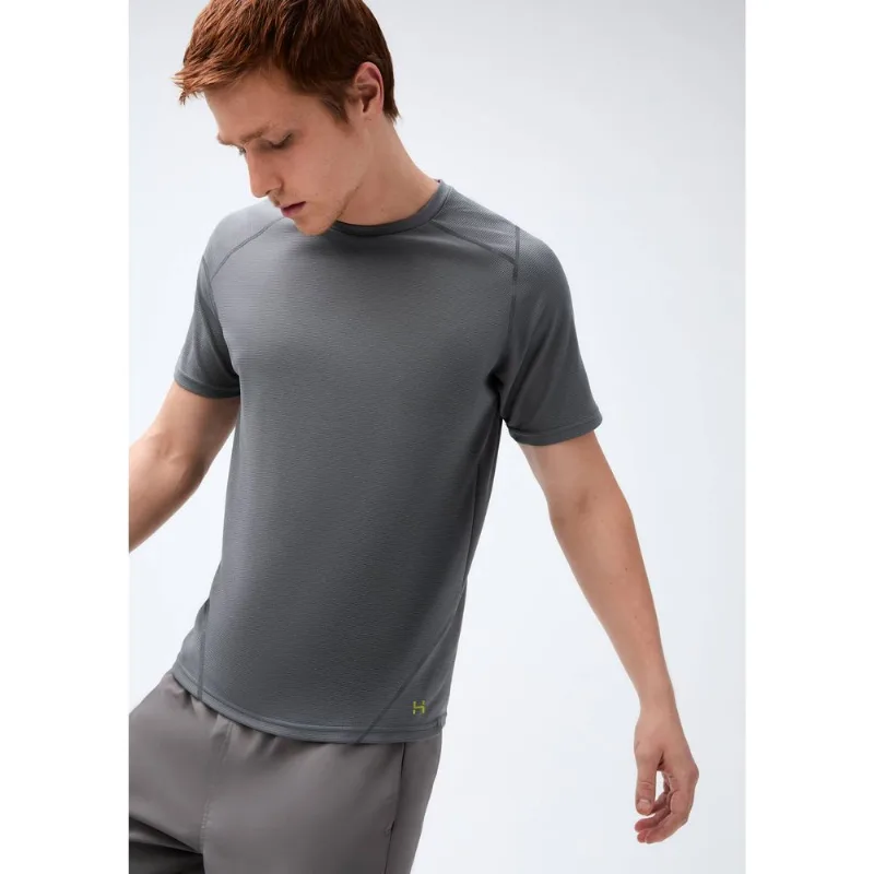 Camiseta Esportiva Masculina Secagem Rápida - Cinza G