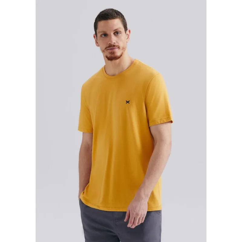 Camiseta Básica Masculina World Com Bordado - Amarelo G