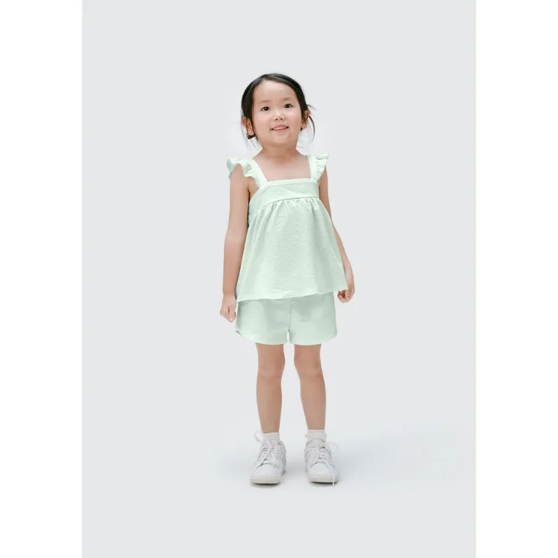 Conjunto Curto Infantil Menina - Verde 008