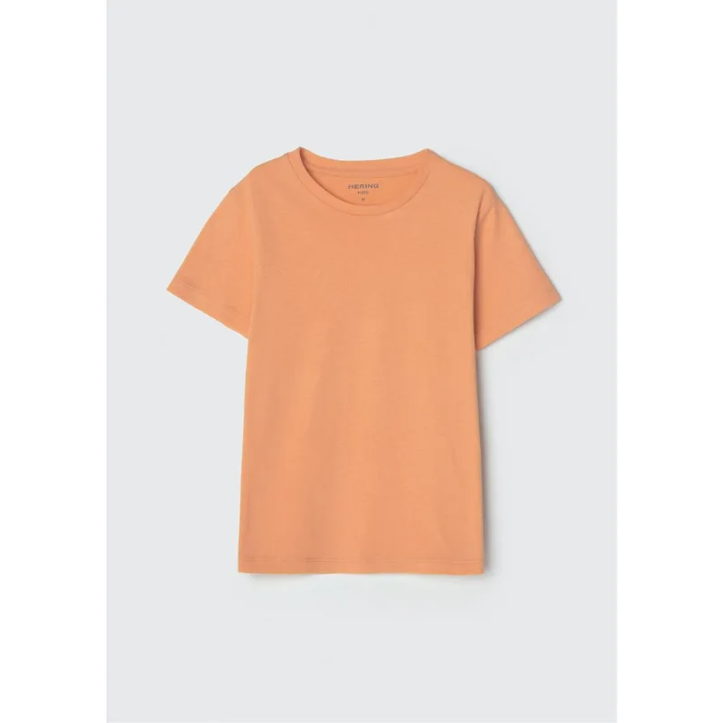 Camiseta Básica Infantil Menino Manga Curta Slim - Laranja 016