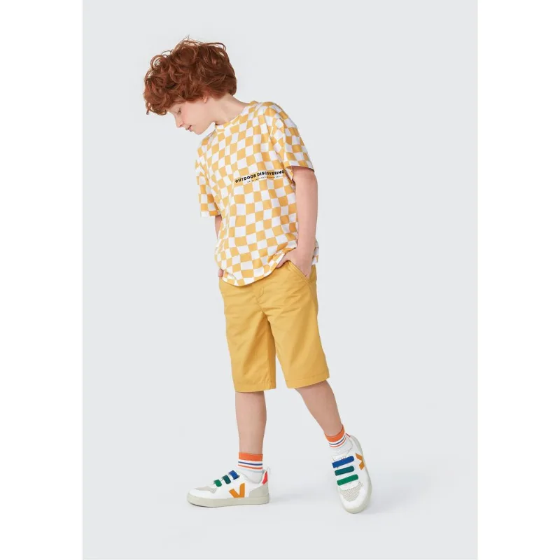 Camiseta Infantil Menino Estampada - Amarelo 016