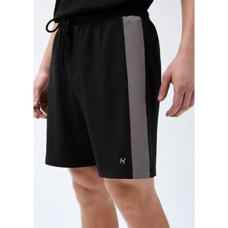 Bermuda Esportiva Masculina Com Recorte Lateral Easy Care - Preto G