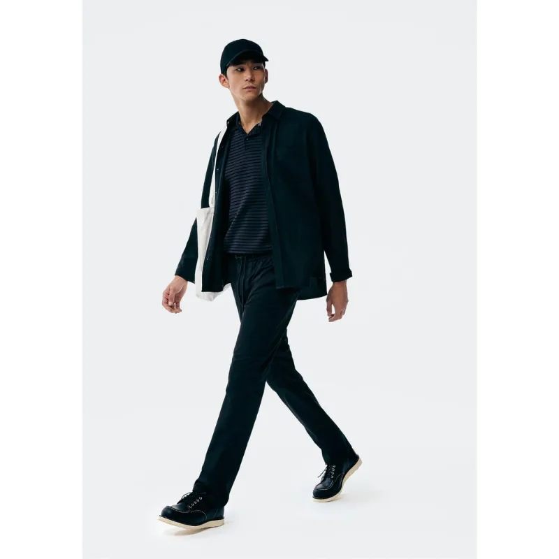 Calça Masculina Jogger Em Sarja Empapelada - Preto XG