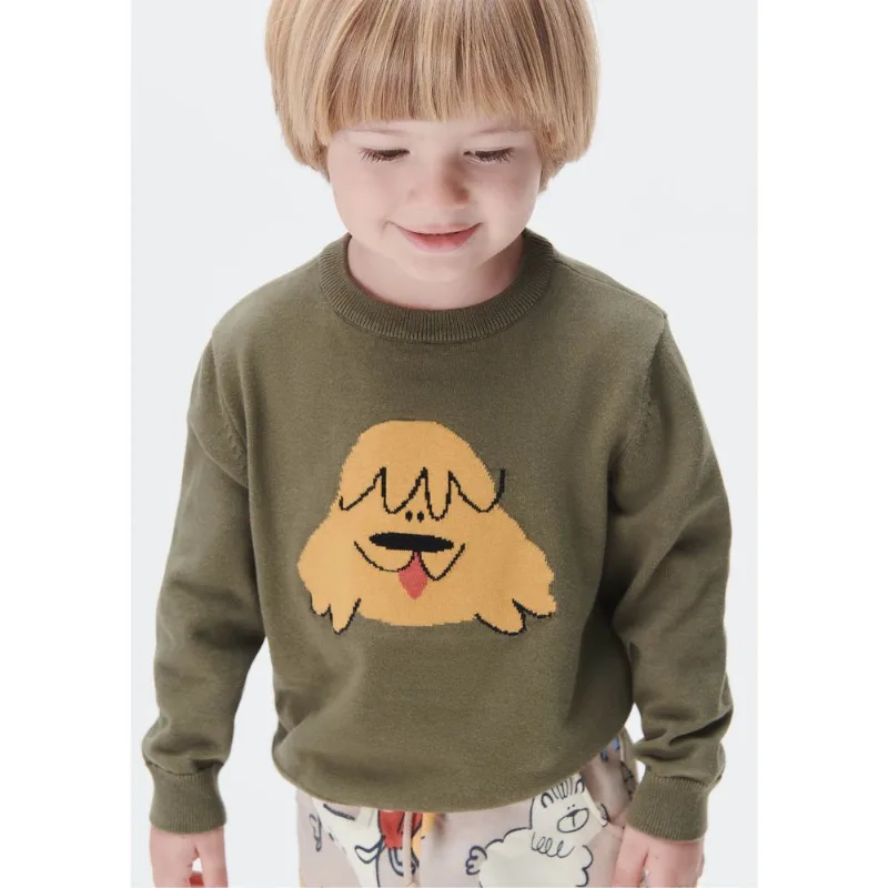 Blusão Infantil Menino Toddler Em Tricô - Verde 002