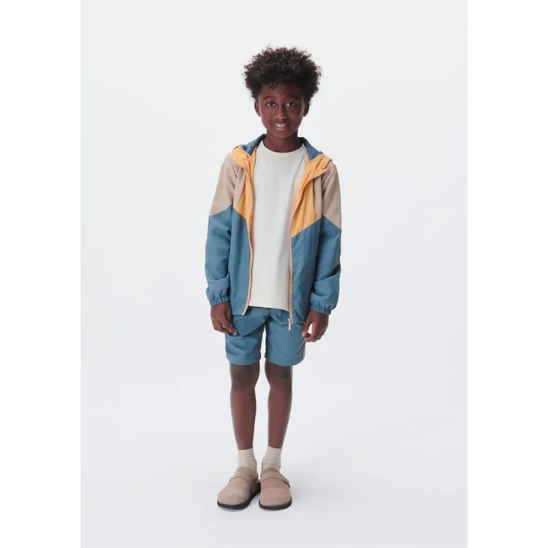 Bermuda Infantil Menino Em Nylon Com Recortes - Verde 012