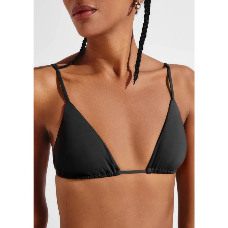 Top Biquíni Cortininha Com Fio LYCRA® - Preto XG