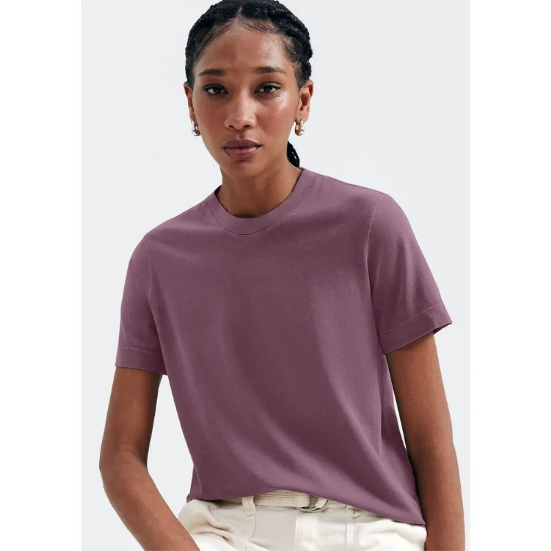 Camiseta Básica Feminina Estonada Soft - Roxo M
