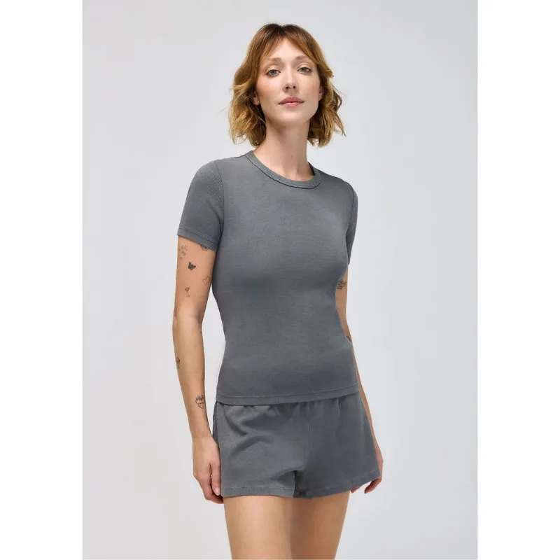 Blusa Feminina Em Ribana Estonada - Preto P