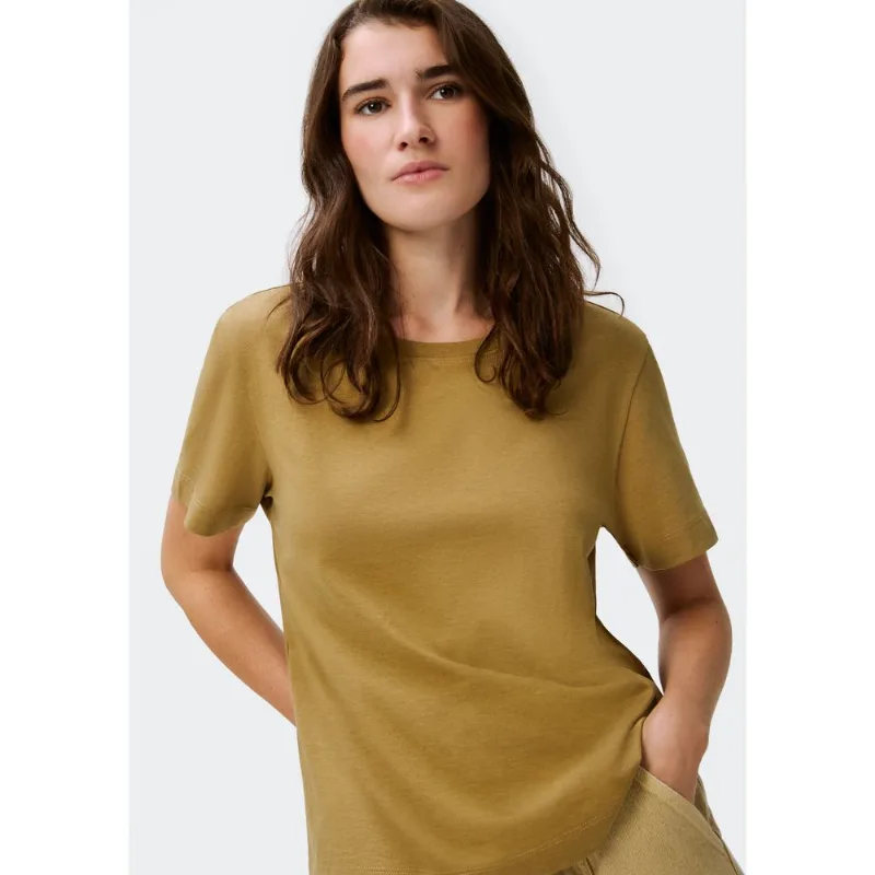 Blusa Feminina Manga Curta - Caqui P