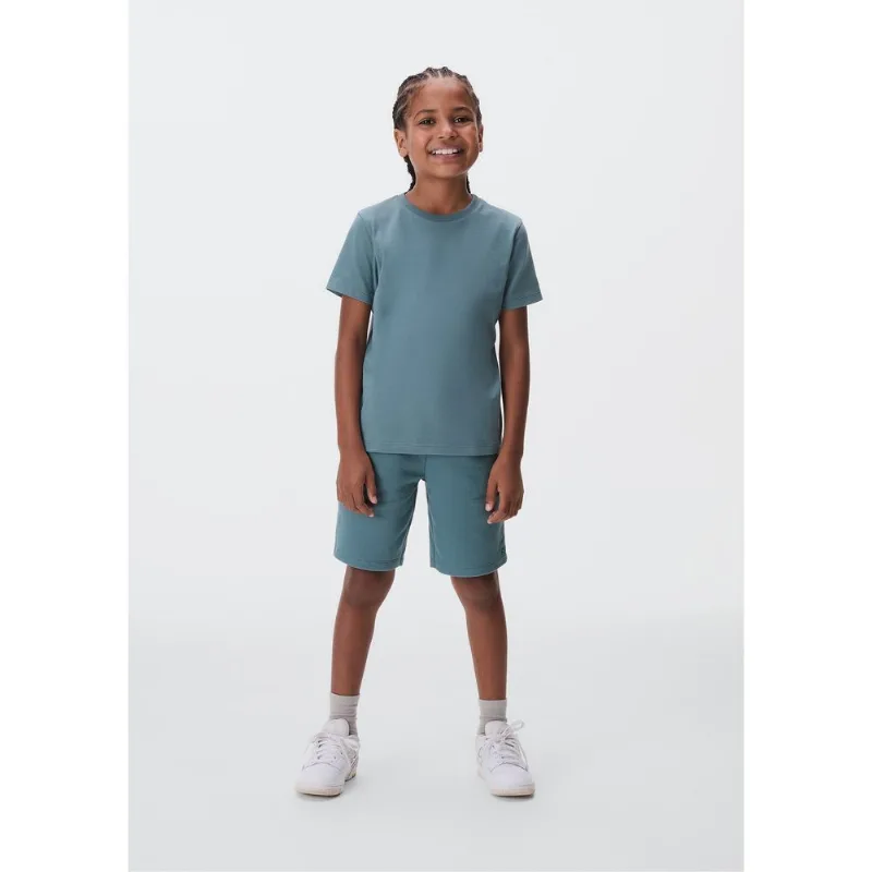Bermuda Básica Infantil Menino Em Moletom - Azul 006