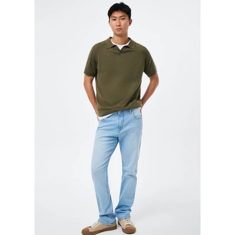 Calça Jeans Básica Masculina Reta Tradicional - Azul 050