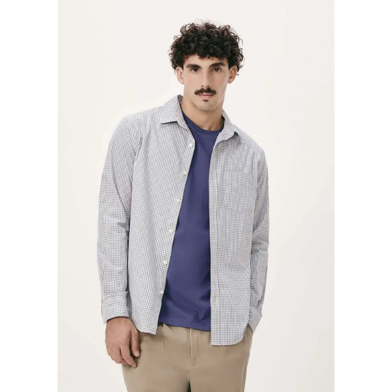 Camisa Básica Masculina Manga Longa Fio Tinto - Branco XG