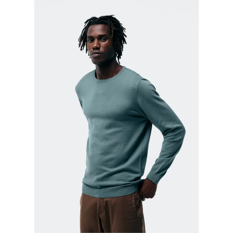 Blusão Básico Masculino Regular Em Tricô - Azul G