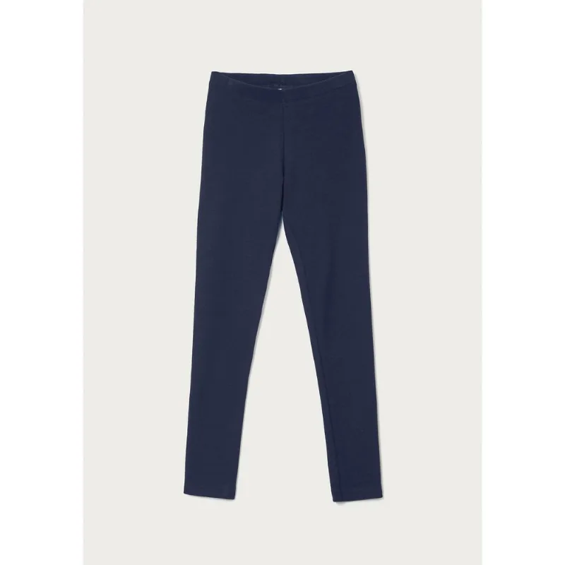 Calça Legging Básica Infantil Menina Em Ribana - Azul 002