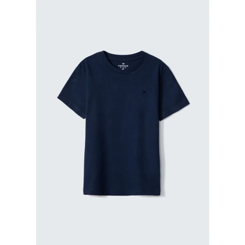 Camiseta Básica Infantil Menino Manga Curta - Azul 002