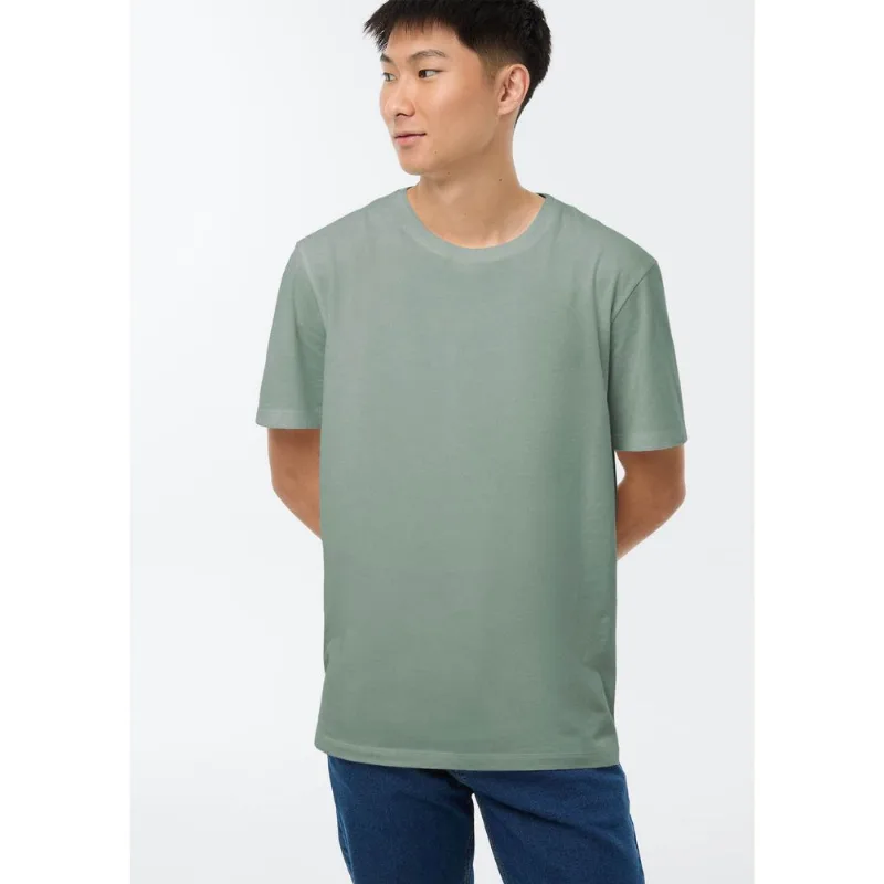 Camiseta Básica Unissex Manga Curta Regular World - Verde EXG