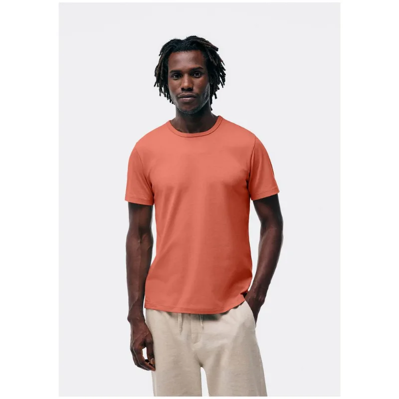 Camiseta Básica Masculina Manga Curta Slim - Vermelho XXG