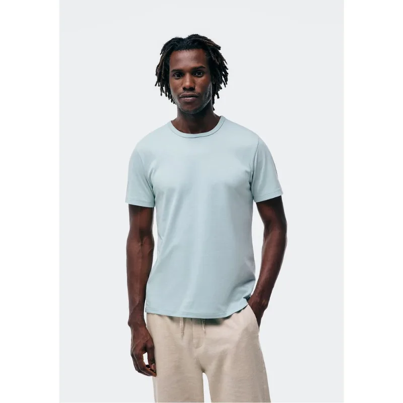 Camiseta Básica Masculina Manga Curta Slim - Verde P