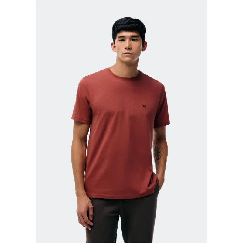Camiseta Básica Masculina World Com Bordado - Marsala XXG