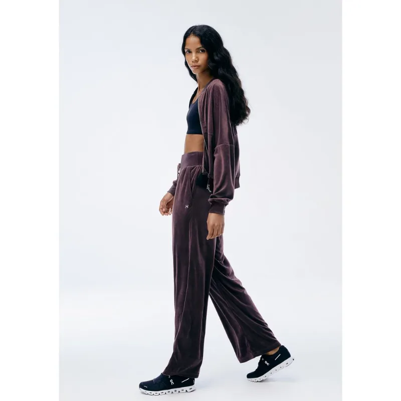 Calça Feminina Pantalona Em Plush - Vinho P