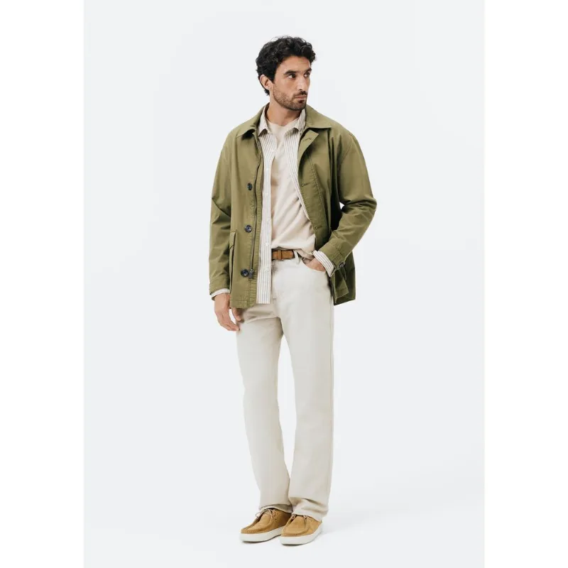 Calça Masculina Reta em Sarja - Cinza 050