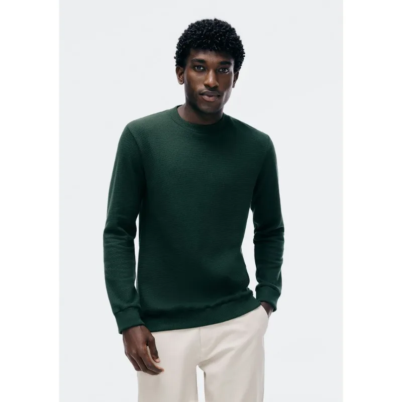 Camiseta Masculina Manga Longa Texturizada - Verde XG