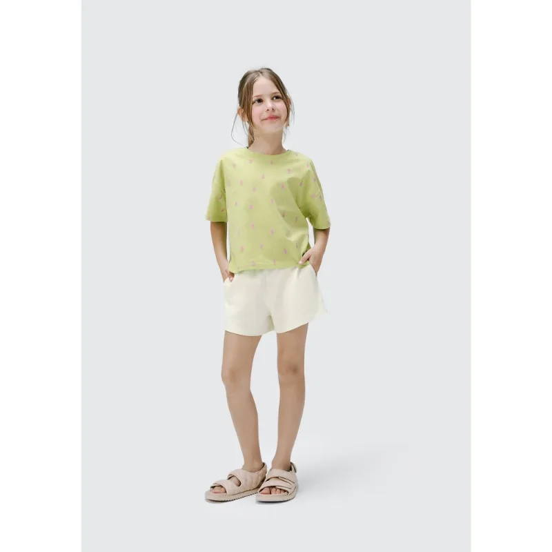 Blusa Infantil Menina Oversized + Scrunchie - Verde 010
