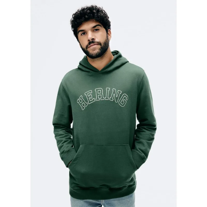 Blusão Masculino Comfort Com Bordado Em Moletom Peluciado - Verde XG