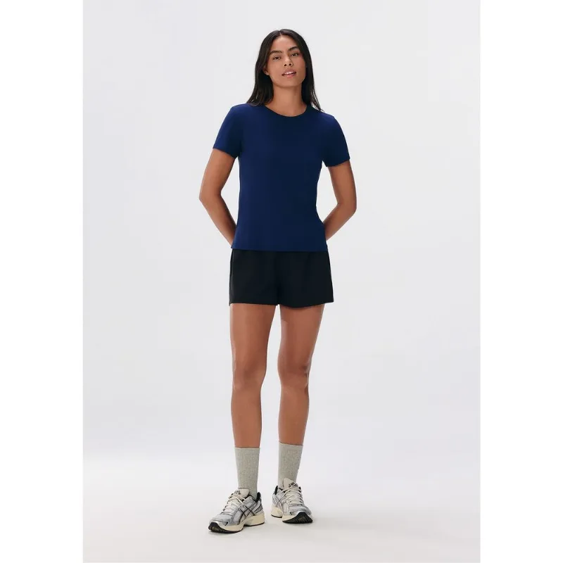 Camiseta Esportiva Básica Feminina Proteção UV - Azul XG