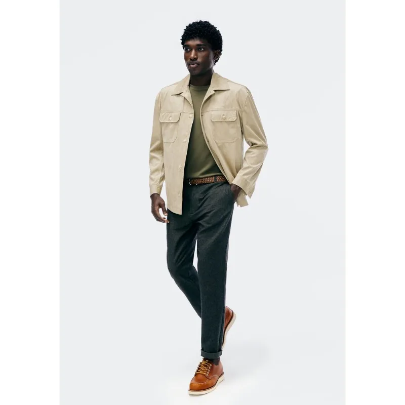 Calça Masculina Reta Texturizada - Verde 044